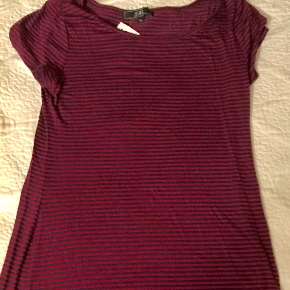 Dark red short casual dress! Never used!